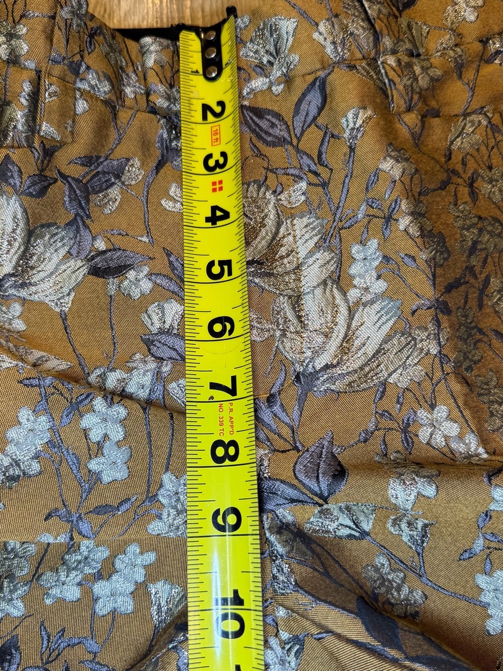Banana Republic's Eclat Wide-Leg Brocade Pant Golds Size 4 NWT Brand New - Picture 14 of 16